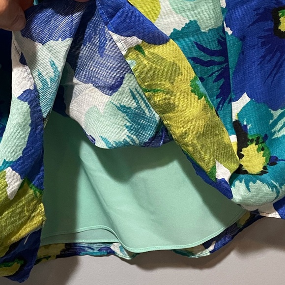 Women’s floral print linen blend skirt by Loft - Picture 2 of 4